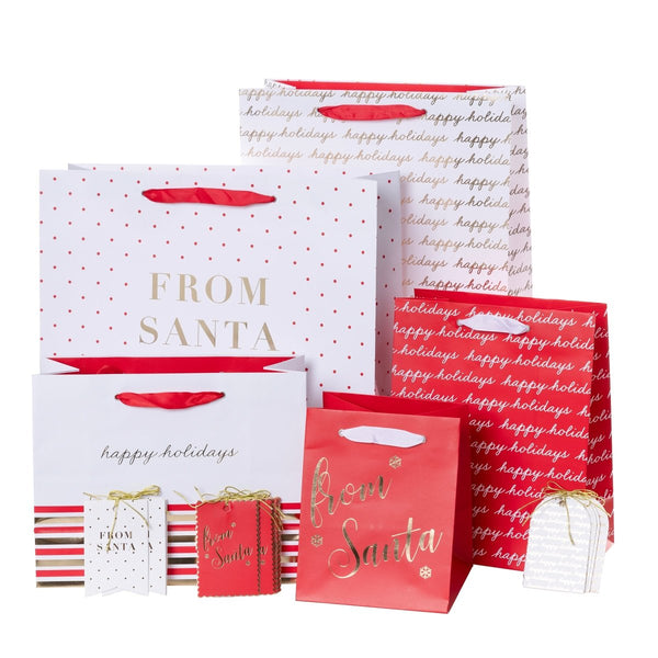 Classic Holiday Gift Bag & Tag Set - Graphique de France