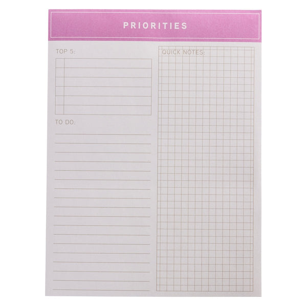 Classic Pink Large Notepad - Graphique de France