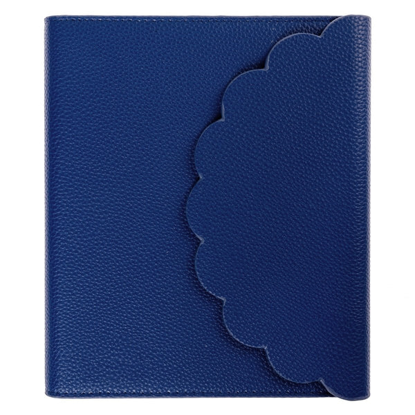 Cobalt Blue 6 x 8 Vegan Leather Wrap Journal - Graphique de France