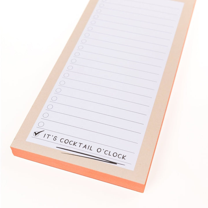 Cocktail o’clock Magnetic Notepad - Graphique de France