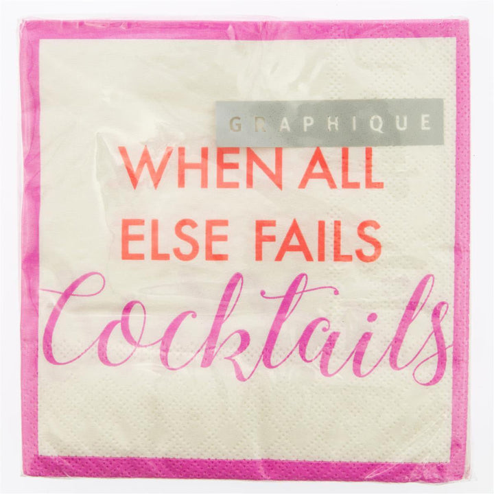 Cocktails Cocktail Napkins - Graphique de France