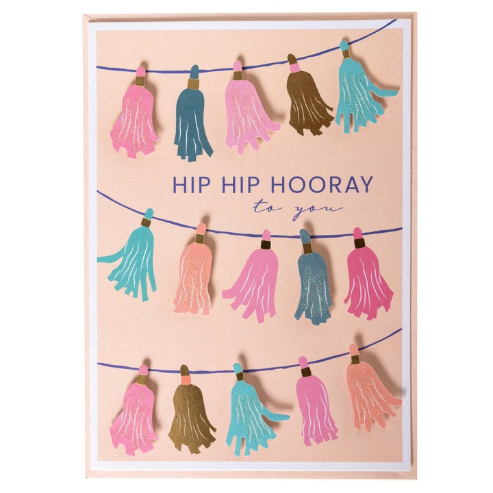 Colorful Tassels Handmade Card - Graphique de France