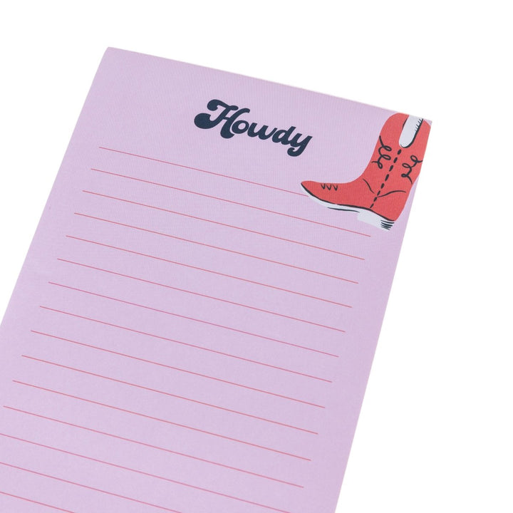 Cowboy Boots Magnetic Notepad - Graphique de France