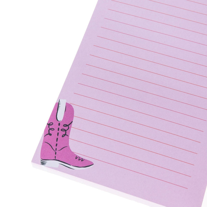 Cowboy Boots Magnetic Notepad - Graphique de France