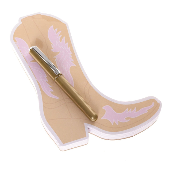 Cowgirl Boot Die - cut Notepad & Pen - Graphique de France