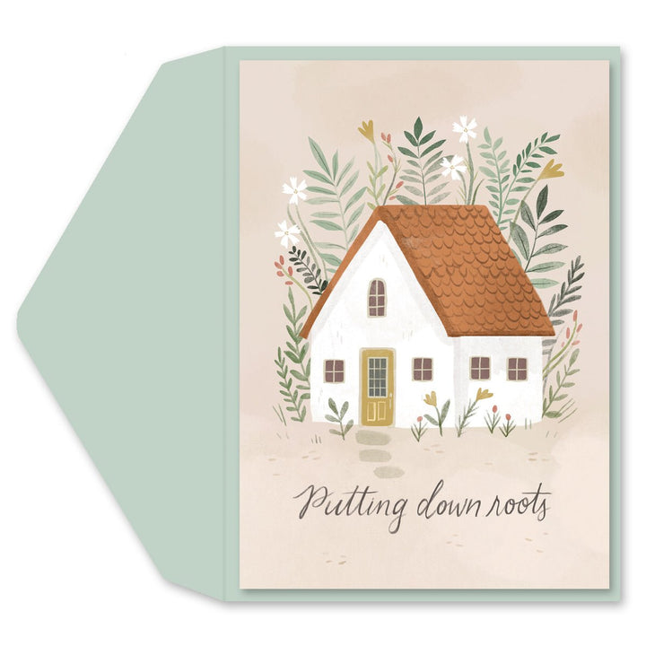 cute-home-housewarming-card-1-ct-beige-green-includes-envelope-graphique-de-france for Free Printable New Home Cards Cute Home Housewarming Card | 1 ct | Beige & Green | Includes Envelope – Graphique de France for Free Printable New Home Cards