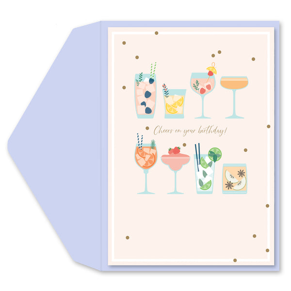 Fruity Cocktails Greeting Card