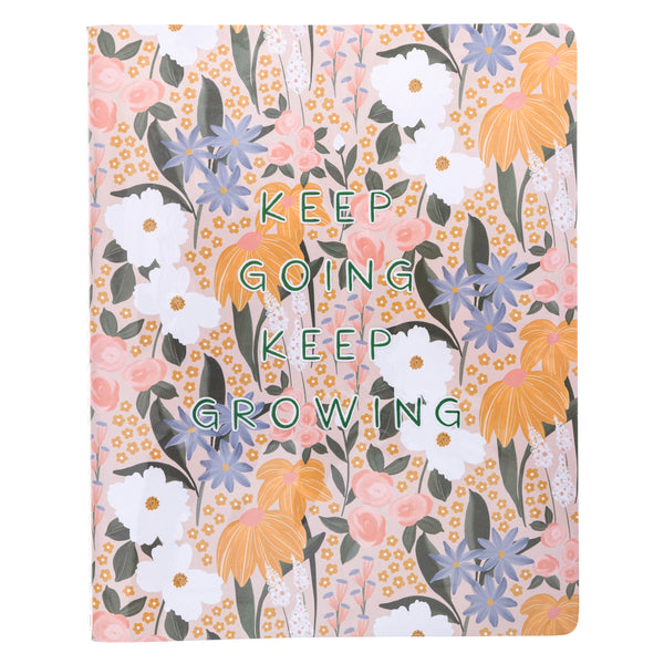 Keep Growing 8 x 10 Vinyl Weekly Journal