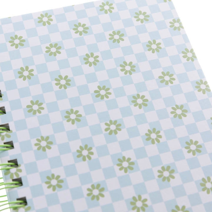 Daisy Check 6 x 8 Spiral Hard Cover Journal - Graphique de France