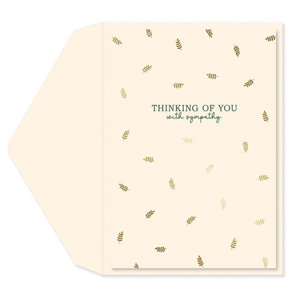 Simple Leaves Sympathy Card