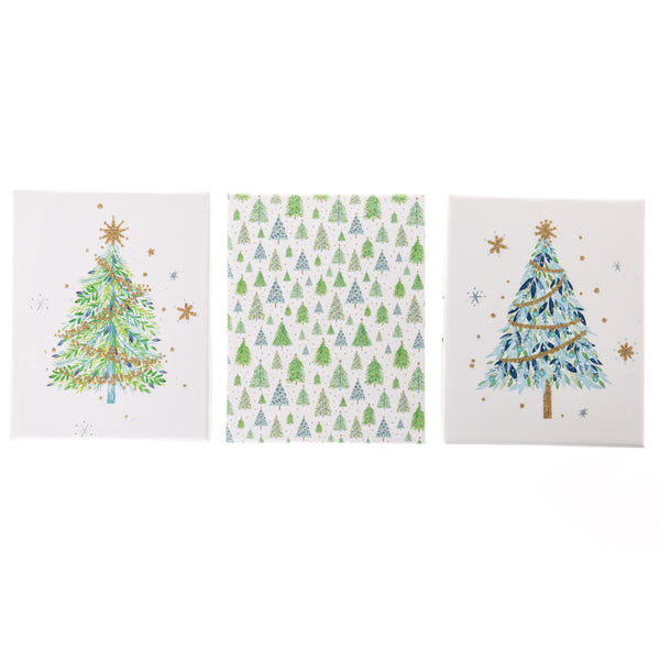 Sparkly Tree Holiday Gift Card Holder Set of 3