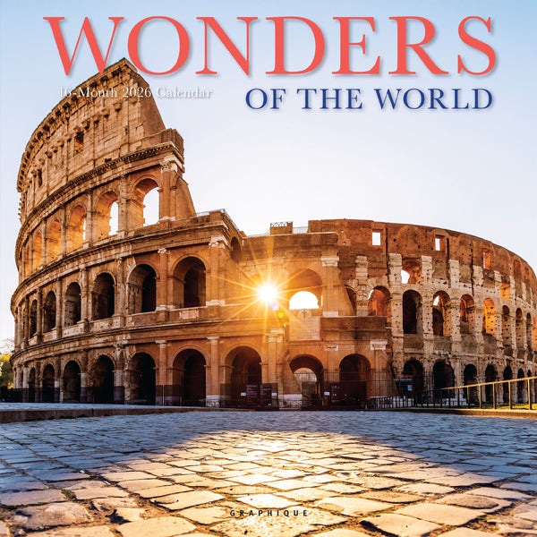 Wonders of the World 12 x 12 Wall Calendar
