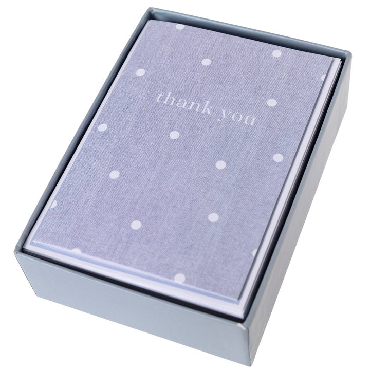 Denim Polka Dot Boxed Cards - Graphique de France