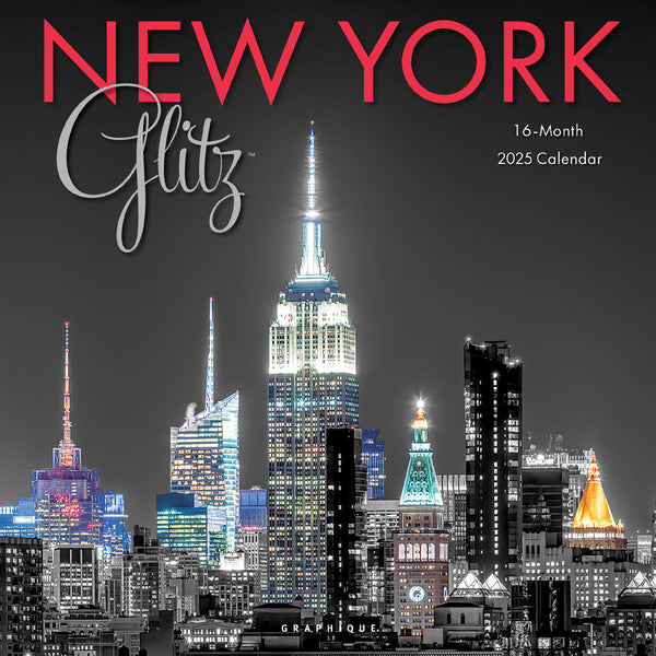 New York Glitz 12 x 12 Wall Calendar