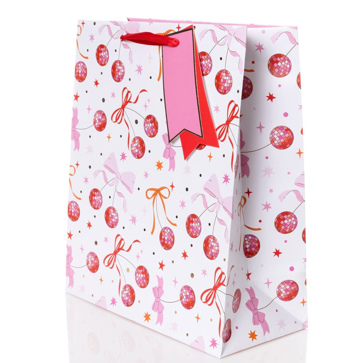 Disco Cherries Large Portrait Gift Bag - Graphique de France