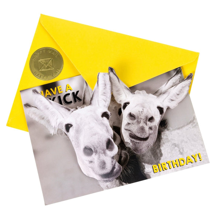 Donkeys Birthday Handmade Card - Graphique de France