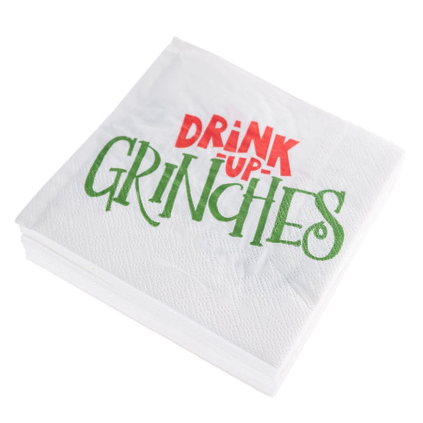 Drink Up Holiday Cocktail Napkins - Graphique de France