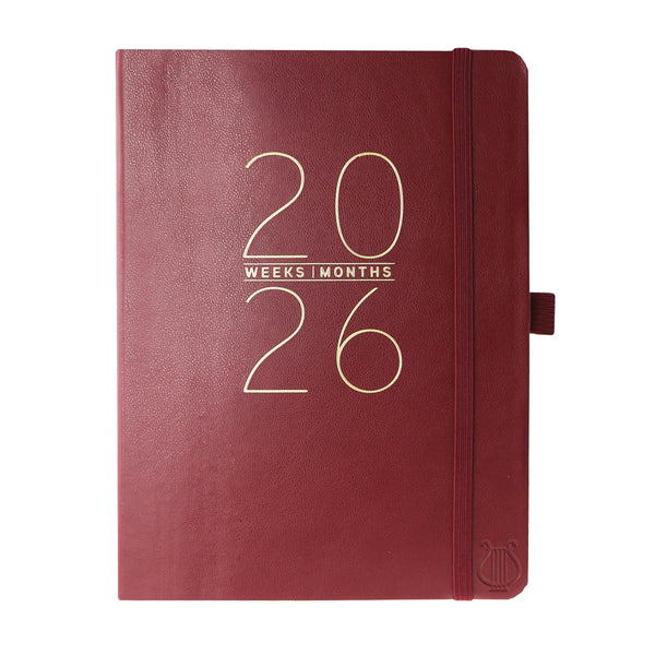 Apollo Collection Gold 6 x 8 18-Month Vegan Leather Planner