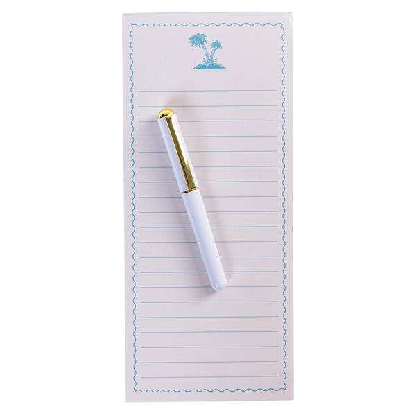 Palms Magnetic Notepad with Pen