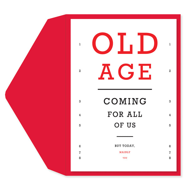 Old Age Greeting Card