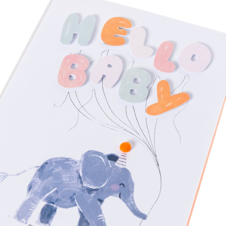 Elephant Baby Handmade Card - Graphique de France