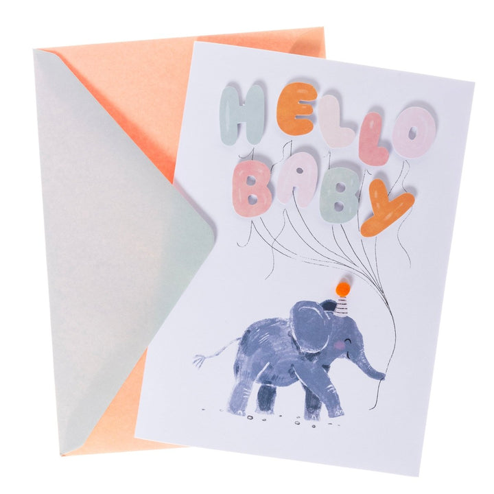 Elephant Baby Handmade Card - Graphique de France