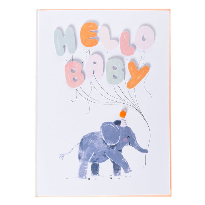 Elephant Baby Handmade Card - Graphique de France