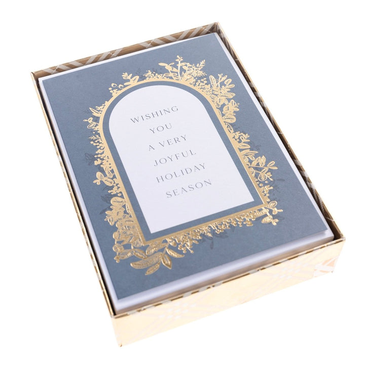 Ethereal Blue Large Classic Holiday Boxed Card - Graphique de France