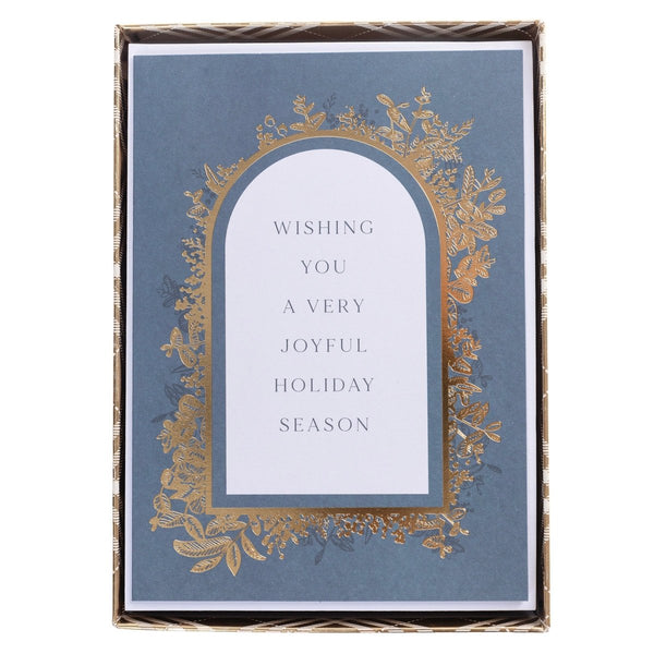 Ethereal Blue Large Classic Holiday Boxed Card - Graphique de France