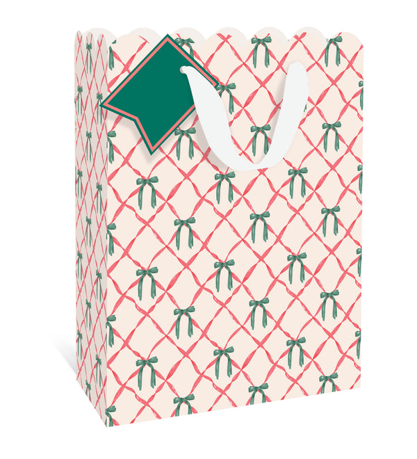 Bows Large Holiday Gift Bag