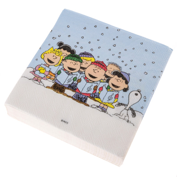 Peanuts Carolers Holiday Cocktail Napkins