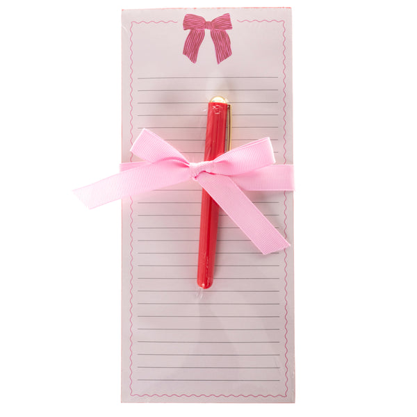 Bow Notepad with Pen