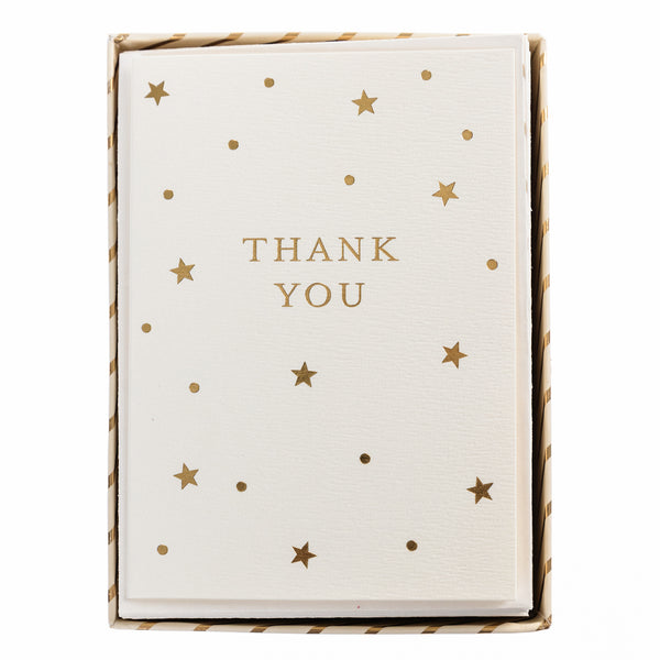 Gold Stars Boxed Notes 50ct