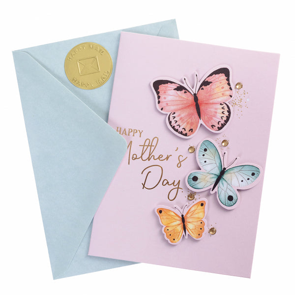 Butterflies Mother's Day Handmade Card