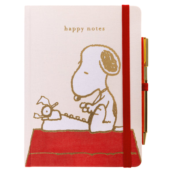 Peanuts® Luxe Collection 6 x 8 Fabric-Covered Journal with Pen