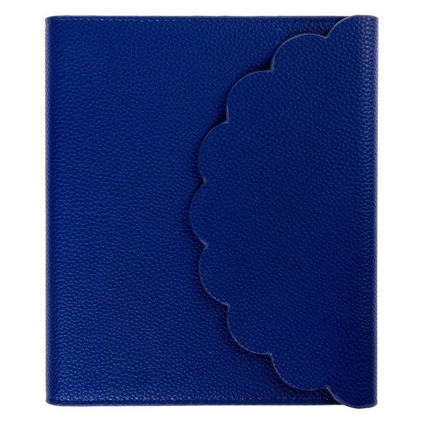 Cobalt Blue 6 x 8 Vegan Leather Wrap Journal