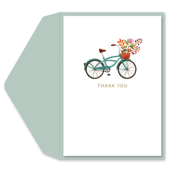 Blue Bicycle Thank You Card