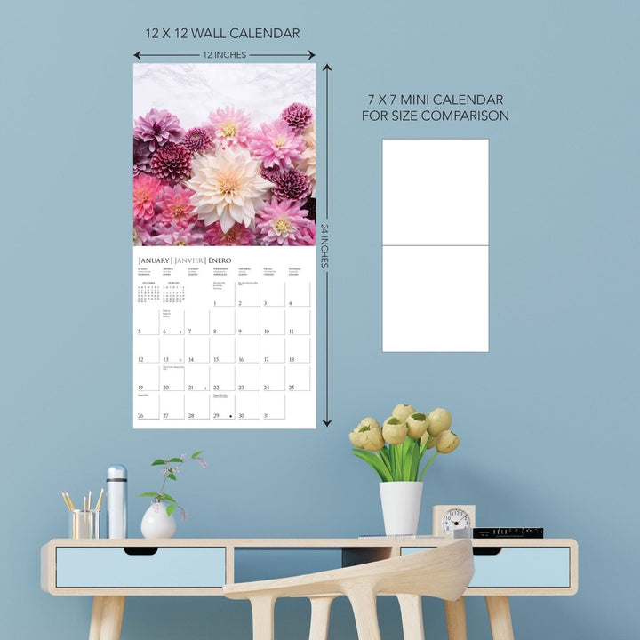 Fleurs 12 x 12 Wall Calendar - Graphique de France