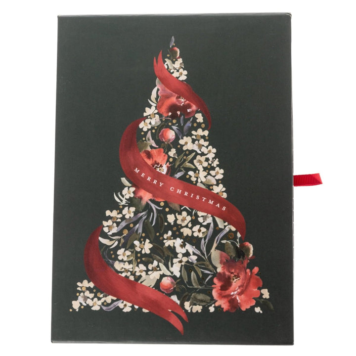 Floral Tree Holiday Slider Boxed Card - Graphique de France