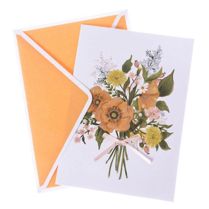 Flower Bouquet Blank Handmade Card - Graphique de France