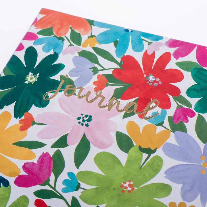 Flower Power 6 x 8 Vegan Leather Journal - Graphique de France