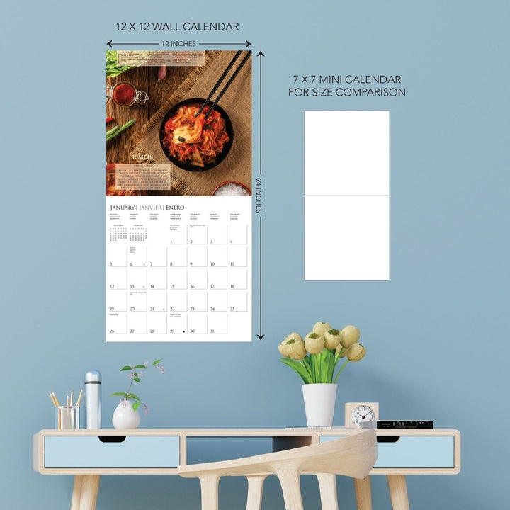 Foodie Adventures 12 x 12 Wall Calendar - Graphique de France