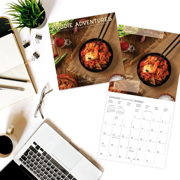 Foodie Adventures 12 x 12 Wall Calendar - Graphique de France