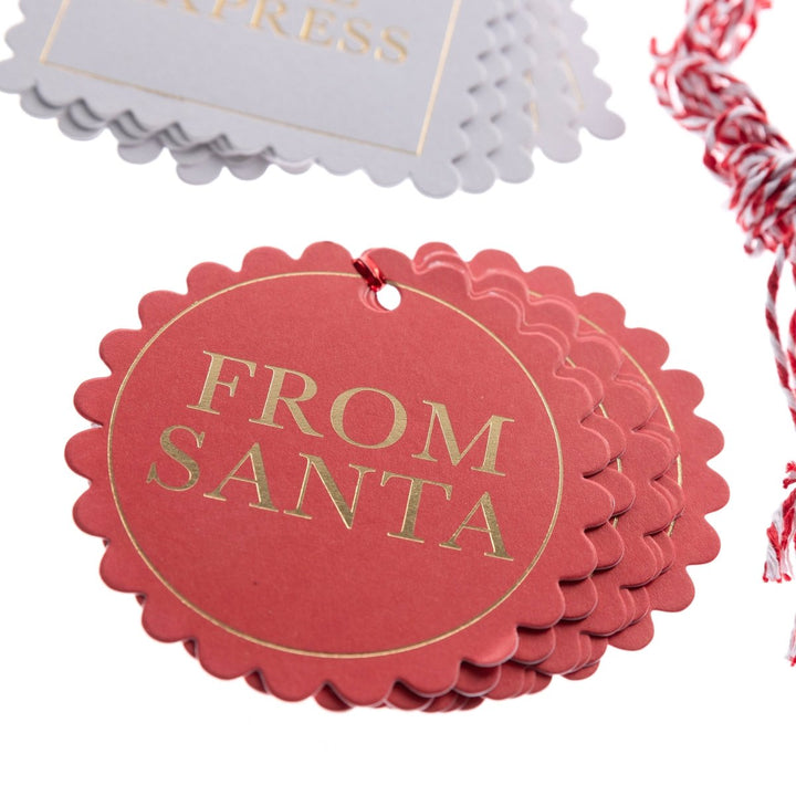 From Santa Red Holiday Gift Tag & Label Set - Graphique de France