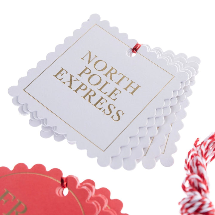 From Santa Red Holiday Gift Tag & Label Set - Graphique de France