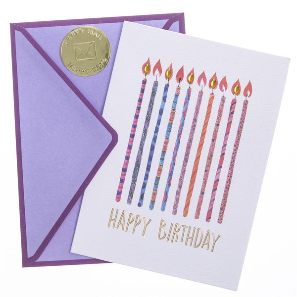 Funky Candles Birthday Handmade Card - Graphique de France