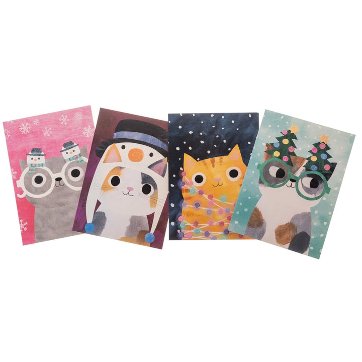 Funny Cats Large Holiday Keepsake Boxed Cards - Graphique de France