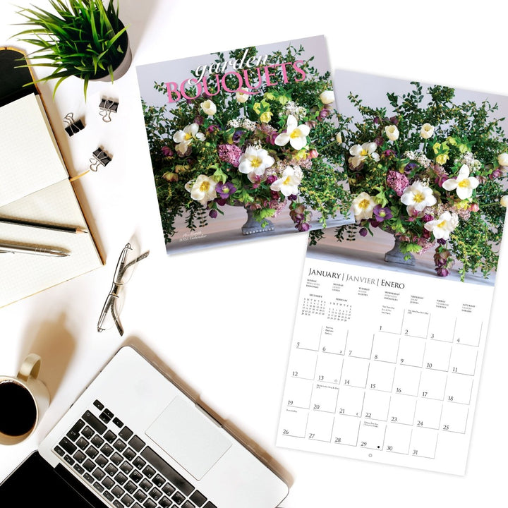 Garden Bouquets 12 x 12 Wall Calendar - Graphique de France