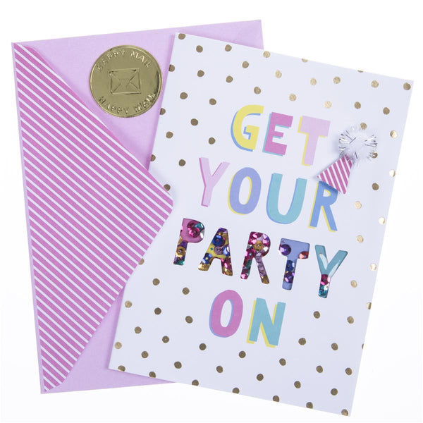 Get Your Party On Birthday Handmade Card - Graphique de France