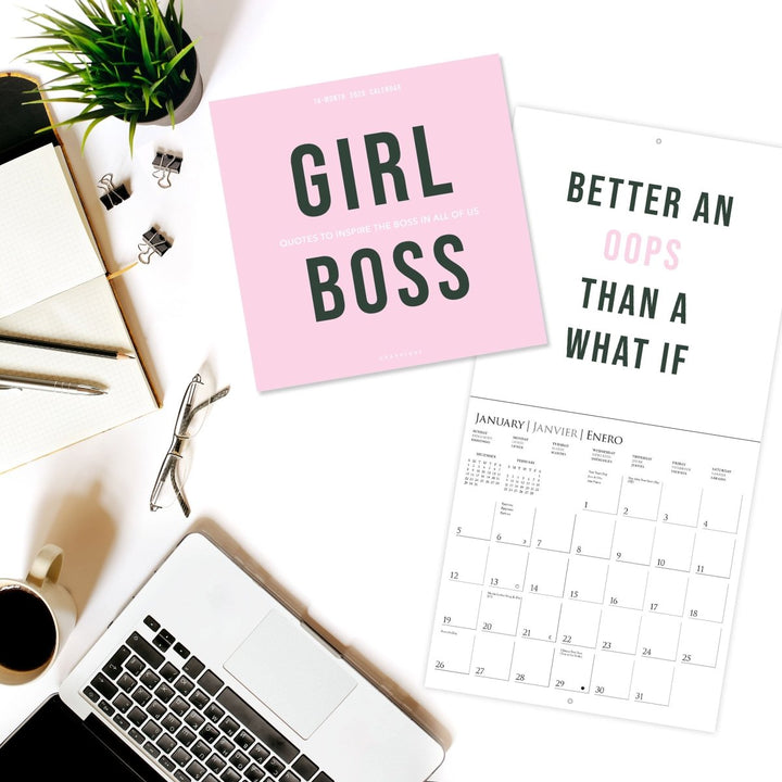 Girl Boss 12 x 12 Wall Calendar - Graphique de France